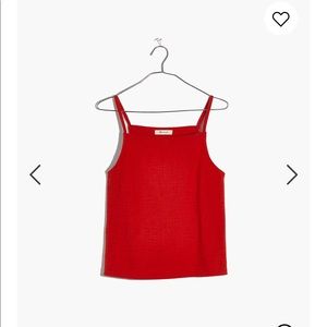 Madewell Apron Tank Top - Size S - Red